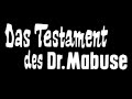 Das Testament des Dr. Mabuse  1962  English Language