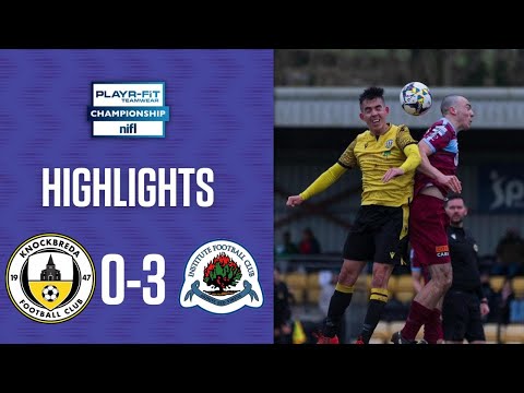 Stute WIN on the road! | Knockbreda 0-3 Institute | #PlayrFitChamp