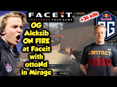 OG Aleksib ON FIRE at Faceit with ottoNd /w 34 kills in Mirage
