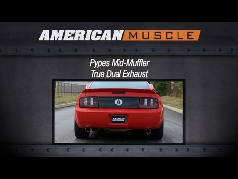 2005-2010 Mustang Pypes Exhaust Sound Clip Mid-Muffler True Dual (V6) Review