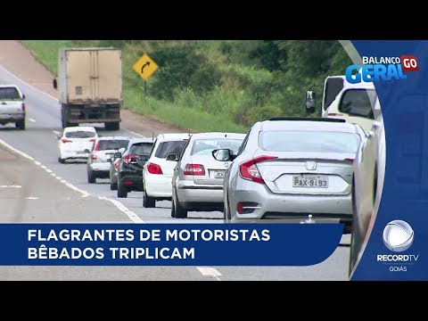 FLAGRANTES DE MOTORISTAS BÊBADOS TRIPLICAM
