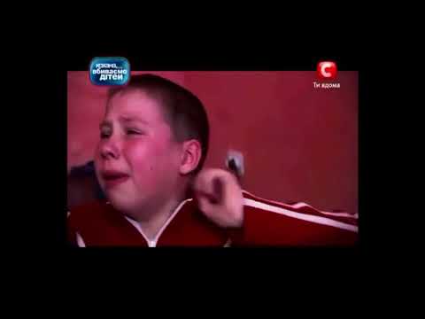 Crazy Ukraine kid crying and yelling like a 5 year old