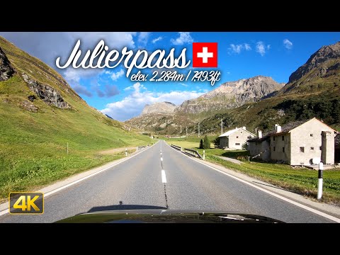 Driving the Julier Pass from Chur to St. Moritz Switzerland🇨🇭