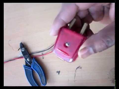 How to wire a 2 pin plug top