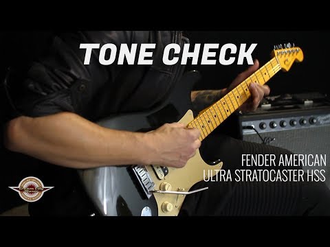 TONE CHECK: Fender American Ultra Stratocaster HSS Guitar Demo | No Talking