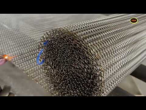 product sieving system flat metal mesh conveyor belt , food mesh belt high carbon steel