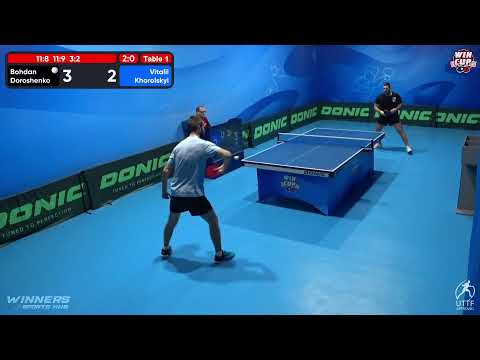 15:00 Bohdan Doroshenko 3 - 0 Vitalii Khorolskyi West 3 WIN CUP 22.10.2022 | TABLE TENNIS WINCUP