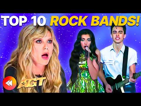 TOP 10 ROCK Band Auditions On America's Got Talent! 🎸🥁