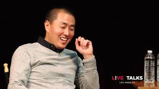 Corey Lee with Roy Choi at Live Talks Los Angeles