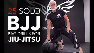 TOP 25 BJJ SOLO BAG DRILLS FOR JIU JITSU | Best Brazilian Jiu Jitsu Solo Drills Training | AKI Miami