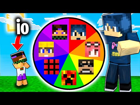 NON GIRARE LA RUOTA degli YOUTUBERS GIGANTI su MINECRAFT