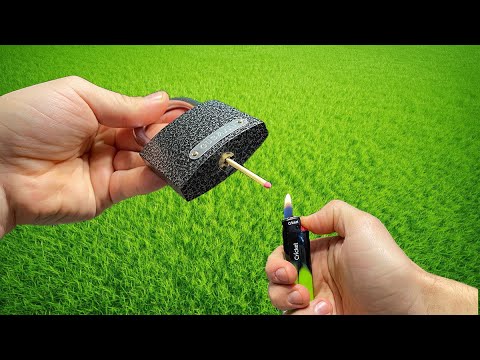 🔥This person is a Genius! Open any lock with matches!