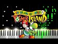 Athletic Theme Super Mario World 2 Yoshi S Island Piano Tutorial