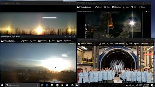 More proof of fake sun hiding multi-planet eclipses and proof halo's getting bigger 2/24/2017