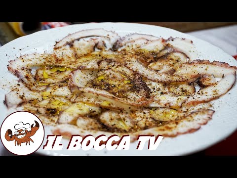 849 - Polpo in carpaccio, quasi quasi me lo faccio! (antipasto o secondo di pesce facile e gustoso)