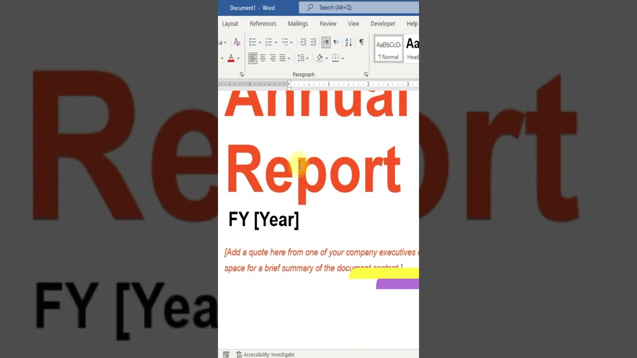 Annual Report Template Most People Don’t Know About | Word