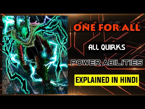 One For All Quirks Explained In Hindi | Every One For All User Quirks In Hindi |