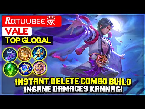 Instant Delete Combo Build, Insane Damages Kannagi | Top Global Vale | Rαтυυвєє 蒙 - Mobile Legends.