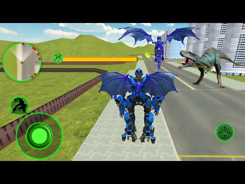Robot Ejderha Oyunları #1 - Transforming Dragon Robot VS Jurassic Dino World - Android Gsmeplay