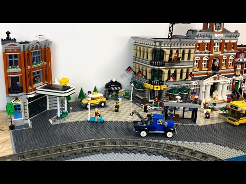 Bau einer Lego Stadt Teil 43. - Parkplatz und Pflasterung