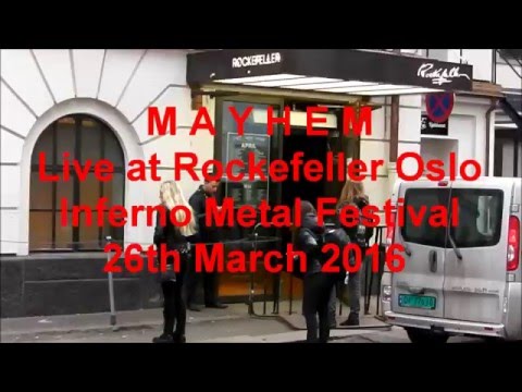 MAYHEM live @ Rockefeller INFERNO METAL FESTIVAL Oslo Norway 26th March 2016