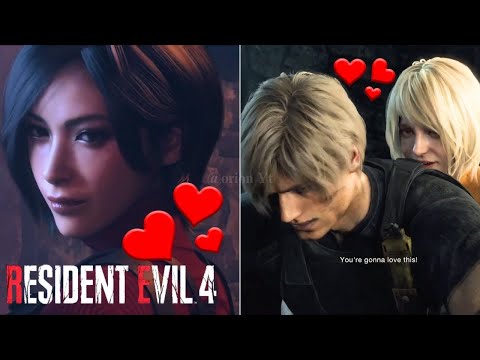 Ada and Ashley Have a crush on Leon ! Resident Evil 4 Remake Romance 4k