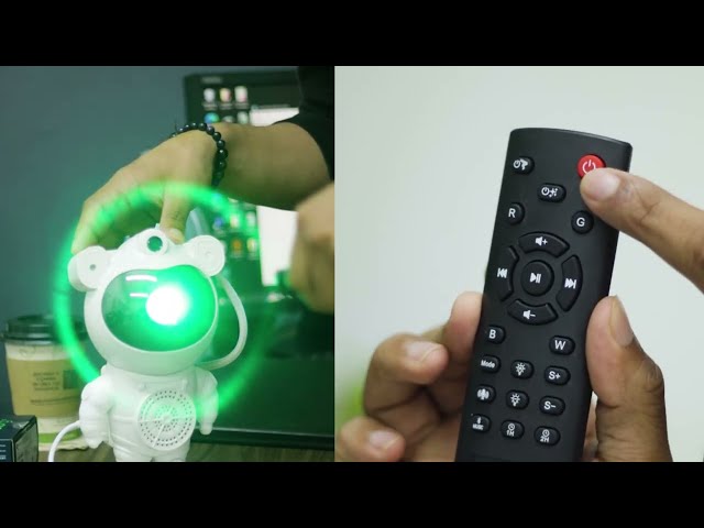 Vídeo relacionado con HONPHIER Proyector Estrellas con Altavoz Proyector Galaxia Astronauta con Nebulosa 8 Modos Lampadario a Nebbia Astronauta LED para Niños y Adulto (Luna)