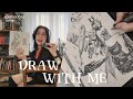 Draw With Me Real Time Sketching Session Chill Jazz Pomodoro Timer