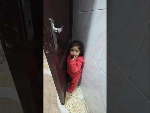 ميلا عم تتخبا من ادم😂 #رموش #فاميلي #ميلا