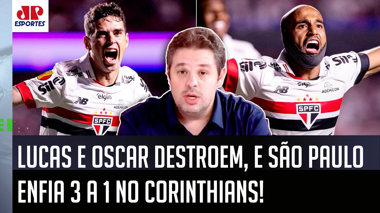 "POUCOS TIMES NO BRASIL TÊM ISSO, cara! O São Paulo com Lucas Moura e Oscar..." 3 a 1 no Corinthians