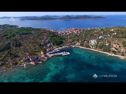 Port Sepurine, island Prvic (Croatia) - aerial video