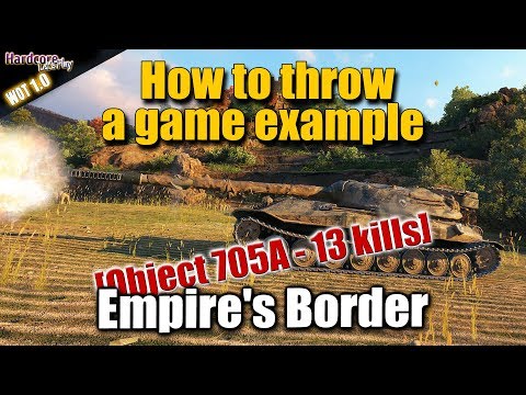 WoT: Object 705A, How to throw a game example, WORLD OF TANKS