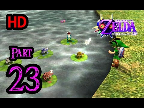 Zelda Majora's Mask 3D 100% Walkthrough 1080p HD Part 23 - Reunite the Frog Choir - Don Gero's Mask
