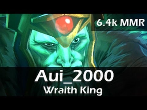 72: Aui_2000 as Wraith King Bot - 6.4k MMR Ranked Gameplay