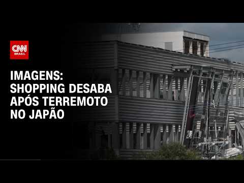 Vídeo mostra resgates em shopping do Japão destruído após terremoto de 7,1