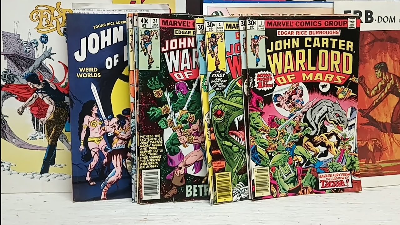 EP 1012 John Carter, Warlord of Mars , Marvel and DC Comics, Bronze Age. Gil Kane etc.