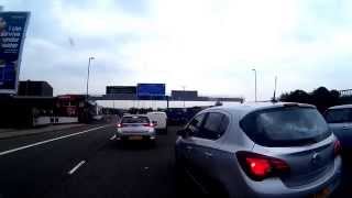 Aston Express Way A38, filtering through traffic