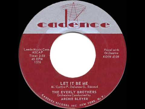 1960 HITS ARCHIVE: Let It Be Me - Everly Brothers