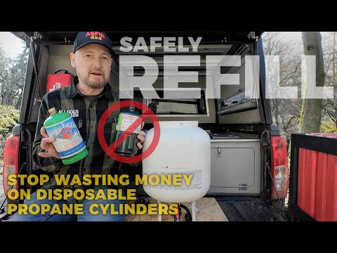 Kicking myself for not trying this sooner! Flame King refillable 1-lb propane cylinders