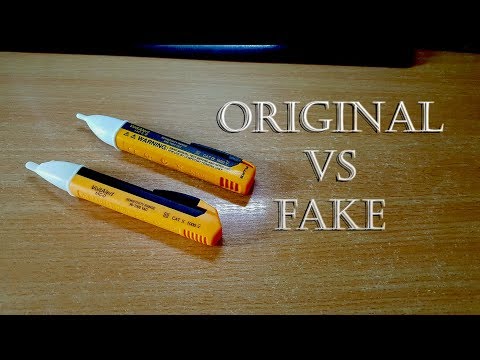 Original vs Fake FLUKE  Non-Contact Voltage Tester Flashlight