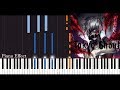 Tokyo Ghoul - Glassy Sky (Piano Tutorial Synthesia)