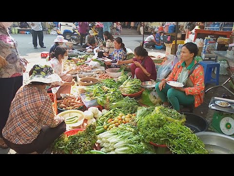 Living Lifestyle In Asian Market - Phnom Penh Village Food - Amazing Food View