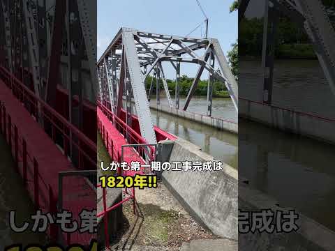 新潟県にある川の立体交差！？ #shorts