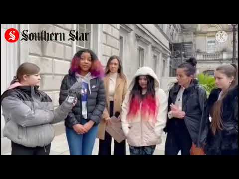 16 year old Clonakilty poet Lavie Olupona reads her poem at Leinster House