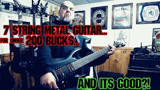 Video thumbnail for Cheap 7 string electric guitar under $200 review 2020 ESP MH 17 by Dean Randalls