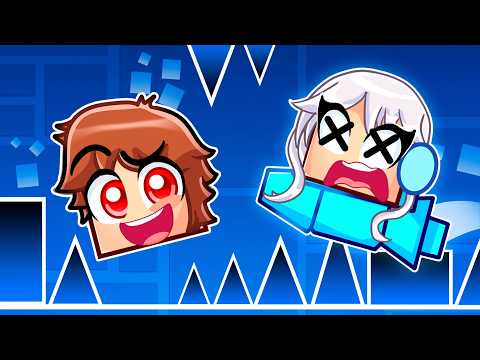 I Pretended to be a NOOB in Geometry Dash, Then BEAT ALL LEVELS!