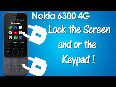 How to Lock the Keypad on a Nokia 6300 4G Phone