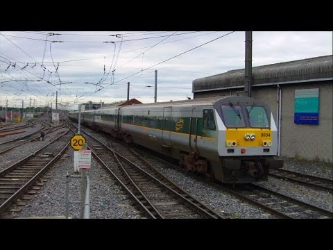 Irish Rail Class 201 + Enterprise arriving at Connolly station