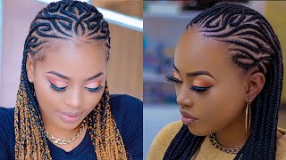 Cute Braiding Cornrow Hairstyles 2021✨: Beautiful hairstyles worth trying out😍