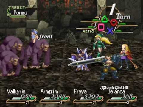 Valkyrie Profile ps1 gameplay